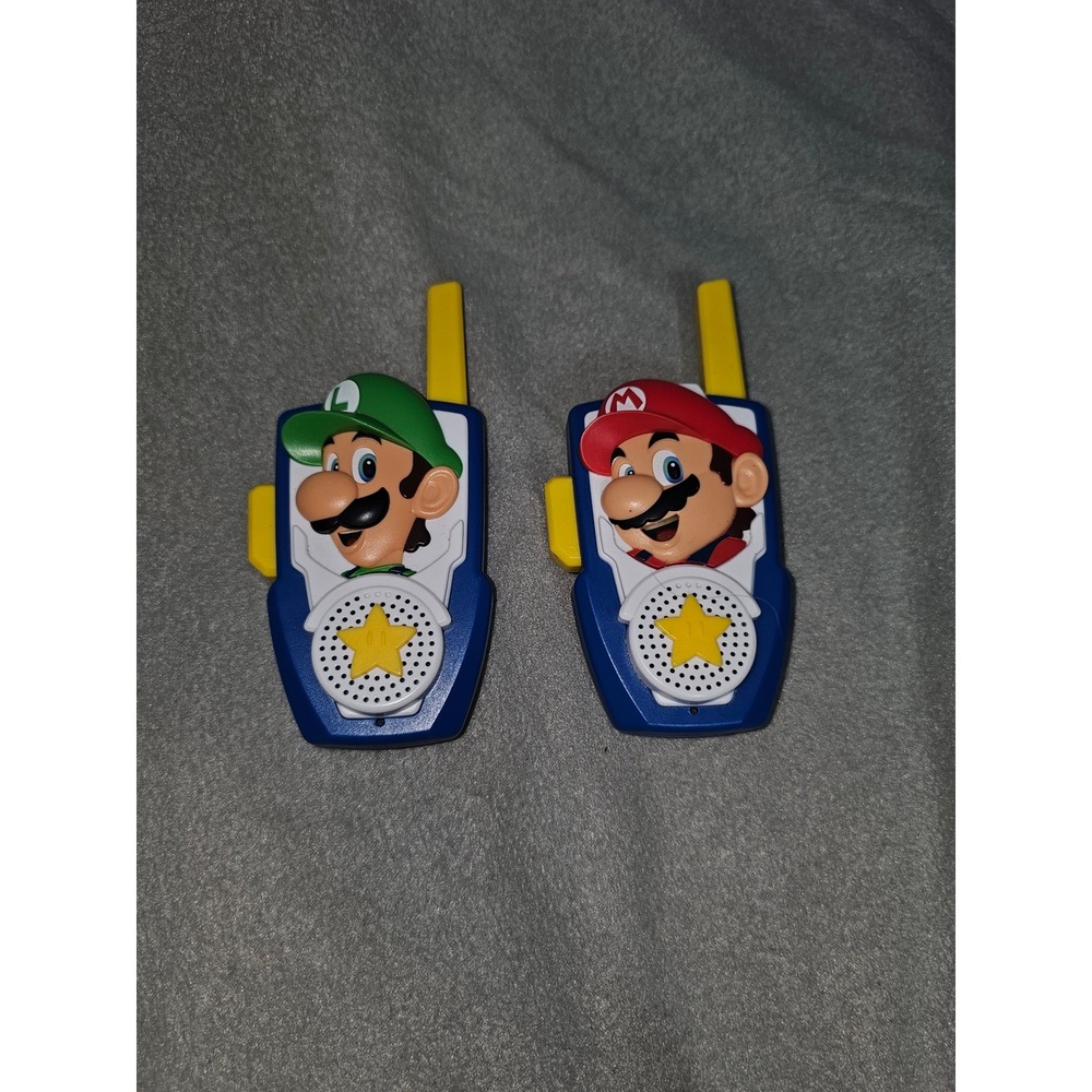 Super Mario walkie talkies for kids, featuring character Mario and Luigi.